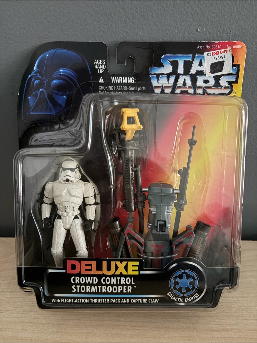 Vintage 1996 Kenner Star Wars Deluxe Crowd Control Stormtrooper #69609 Sealed